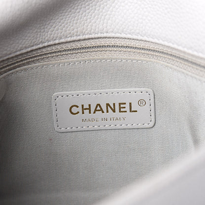 Chanel Caviar Quilted Small City Walk Flap Light Grey 6 of 10