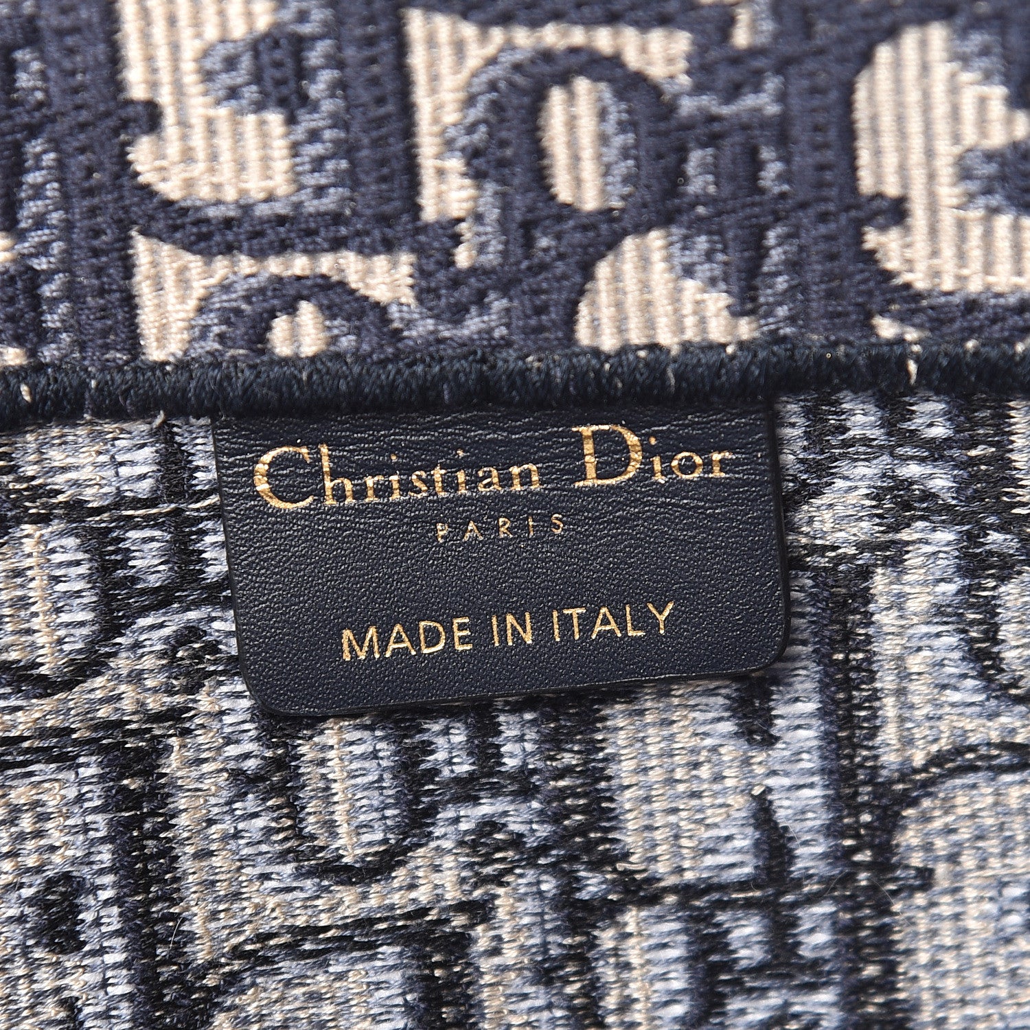 Christian Dior Oblique Medium Book Tote Blue Multicolor 6 of 10