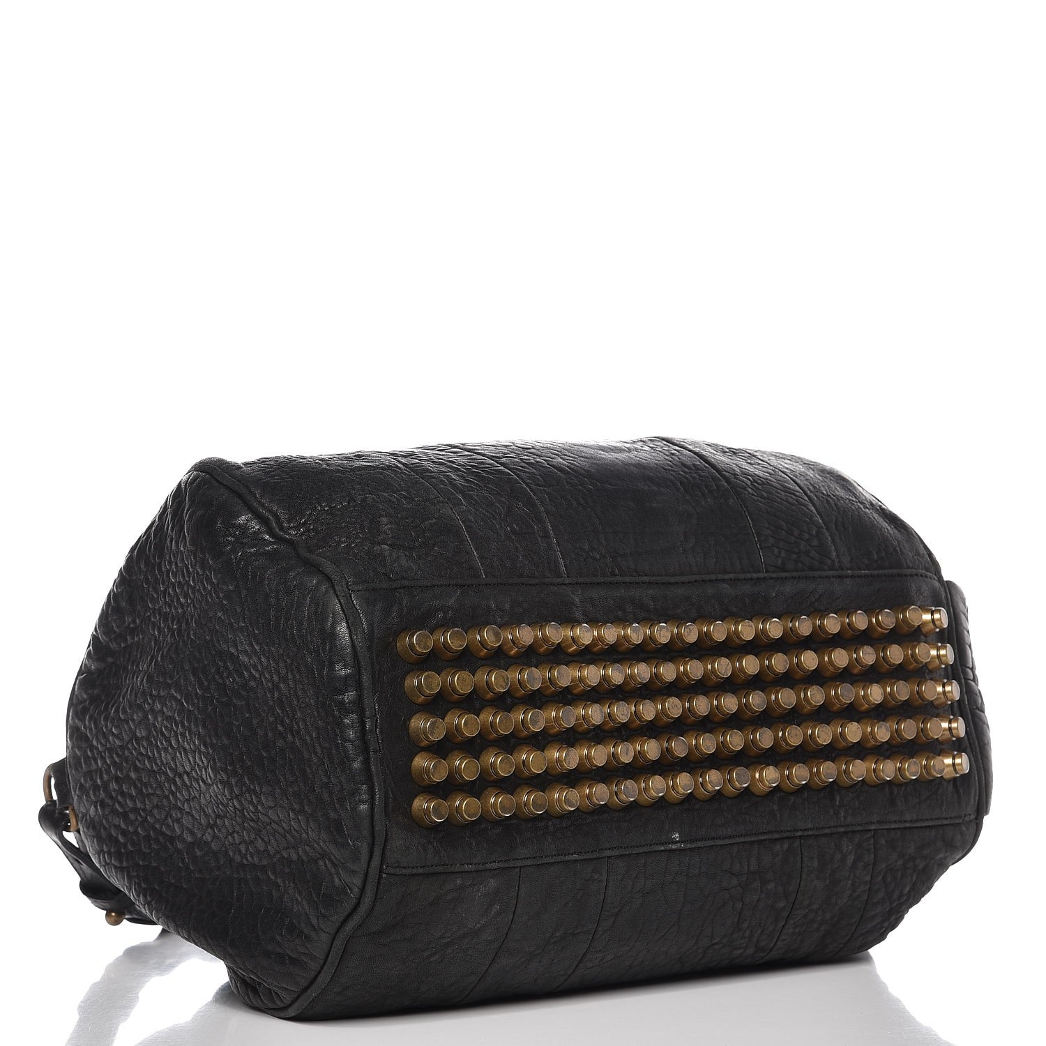 Alexander Wang Pebbled Lambskin Rocco Black Antique Brass Hardware 5 of 15