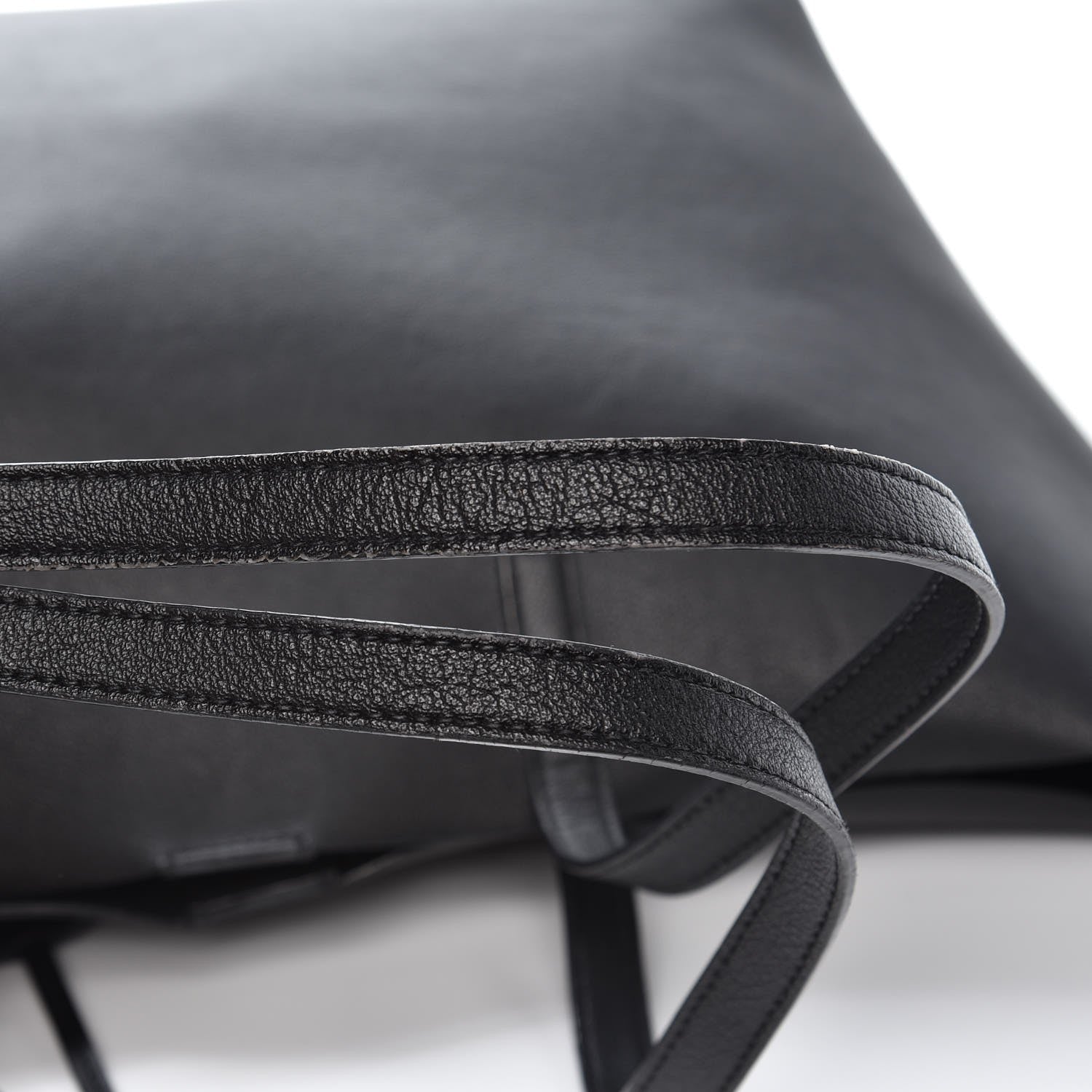 Saint Laurent Calfskin Large Shopping Tote Black 17 of 17