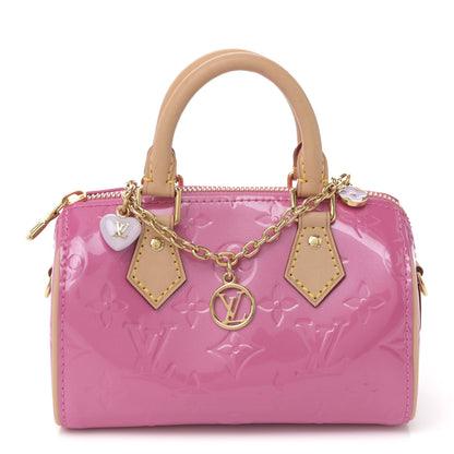 Louis Vuitton Vernis Monogram Nano Speedy Neon Pink 1 of 25