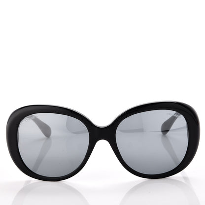 Chanel Signature Oval Sunglasses 5312 Black 2 of 8