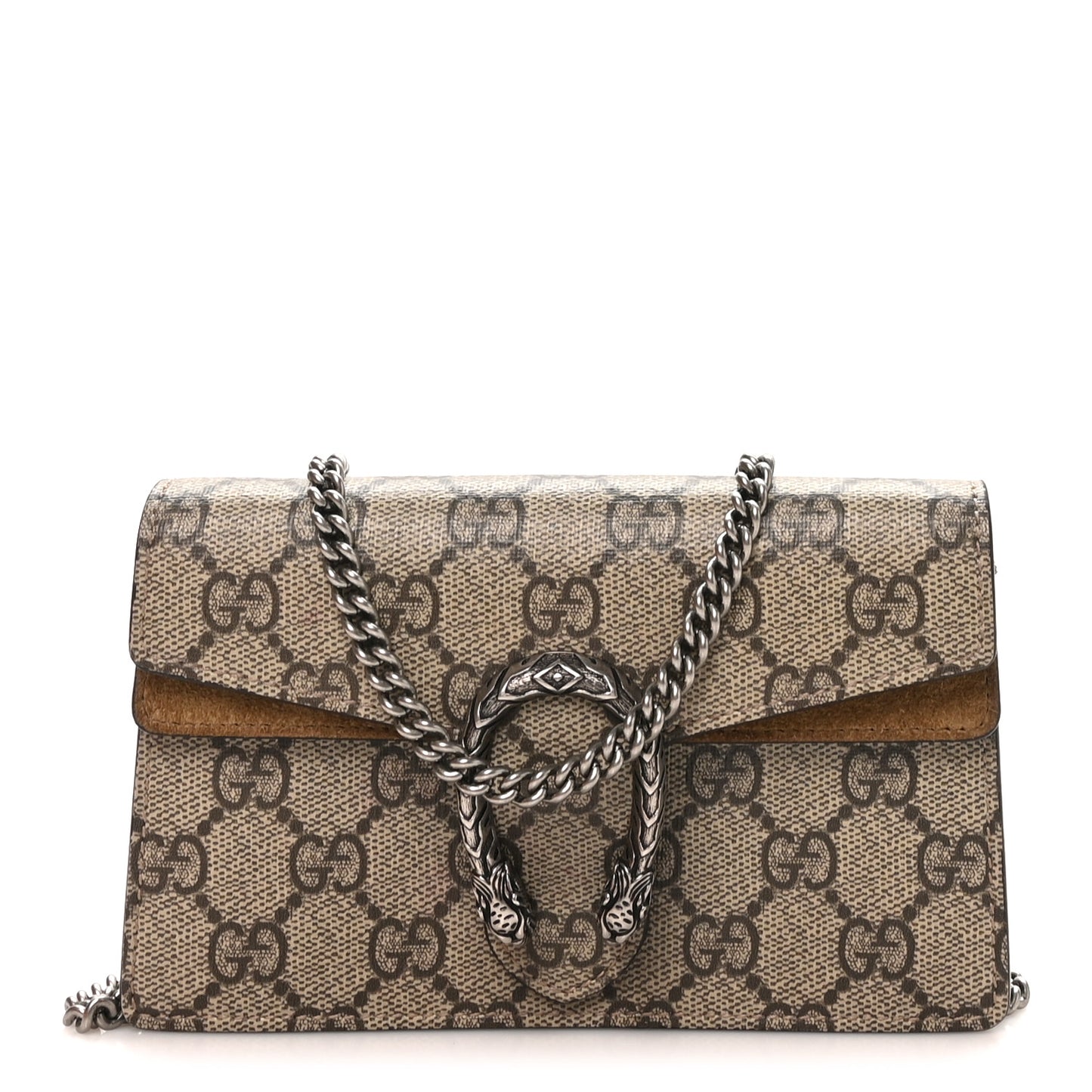 GG Supreme Monogram Super Mini Dionysus Shoulder Bag Taupe