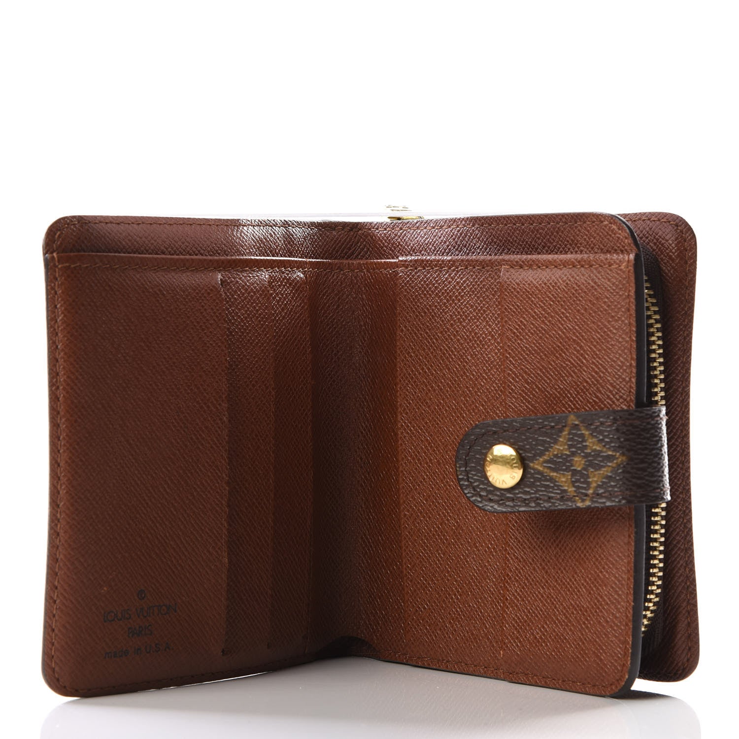 Louis Vuitton Monogram Compact Zippe Zipped Wallet 4 of 11
