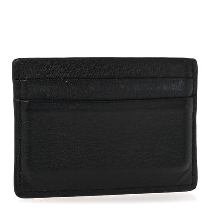 Gucci Pebbled Calfskin Animalier Card Holder Black 3 of 10