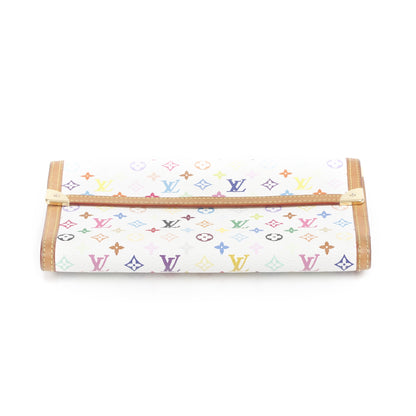 Louis Vuitton Monogram Multicolor Porte Tresor International Wallet White 3 of 9