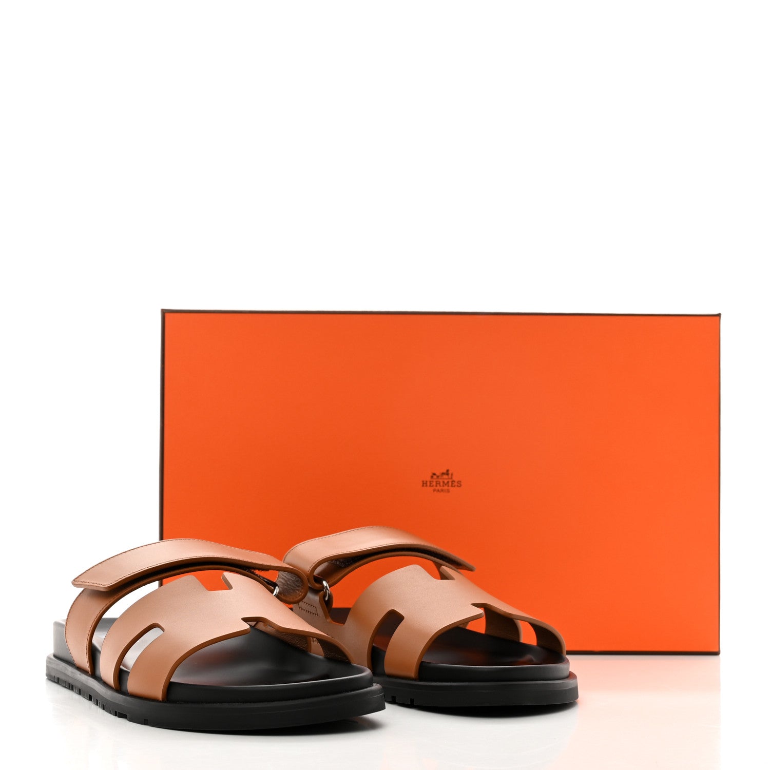 Hermes Calfskin Womens Chypre Sandals 39 Natural 9 of 9