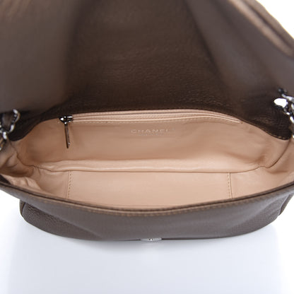 Chanel Metallic Deerskin Small Luxe Ligne Flap Bronze 5 of 9