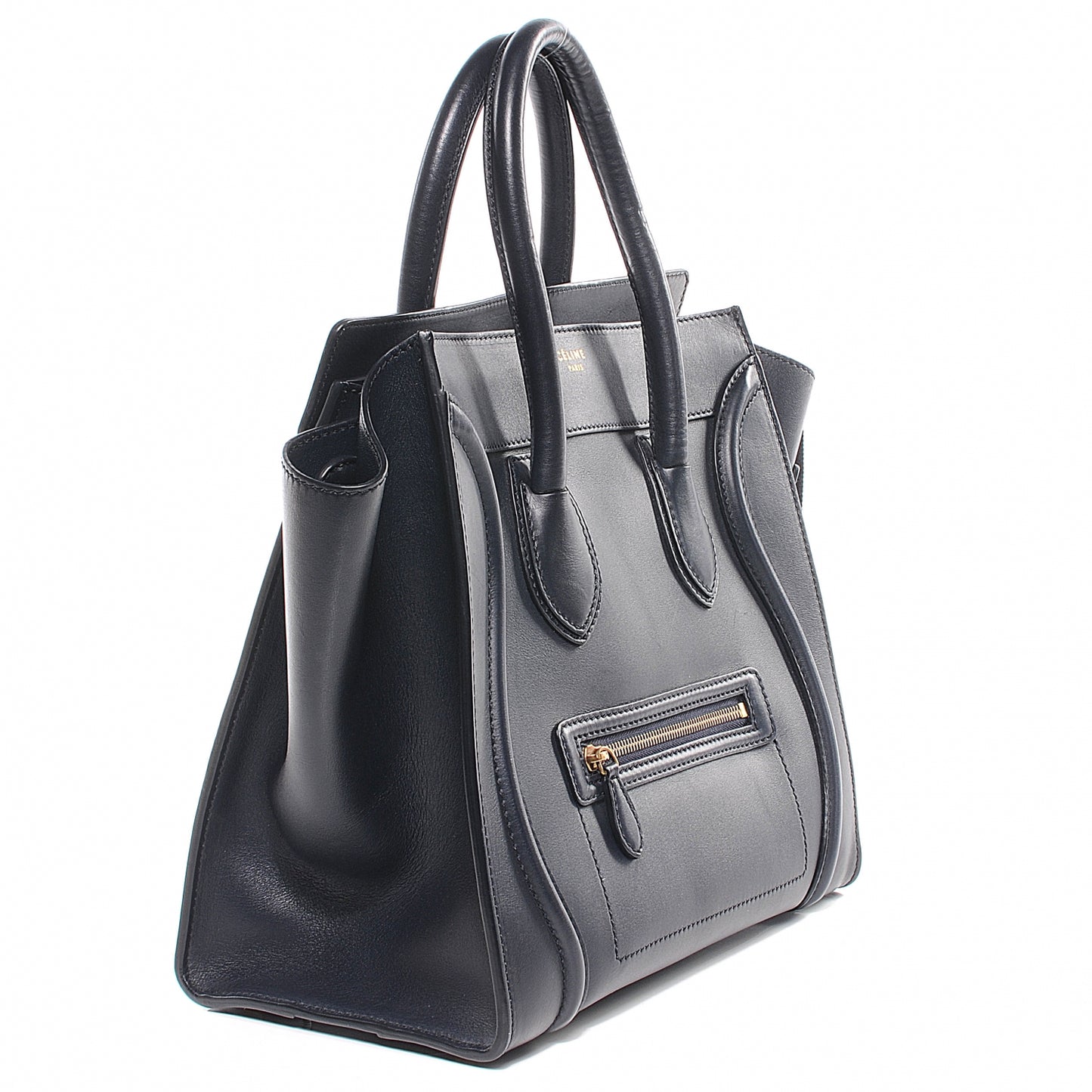 Smooth Calfskin Mini Luggage Navy