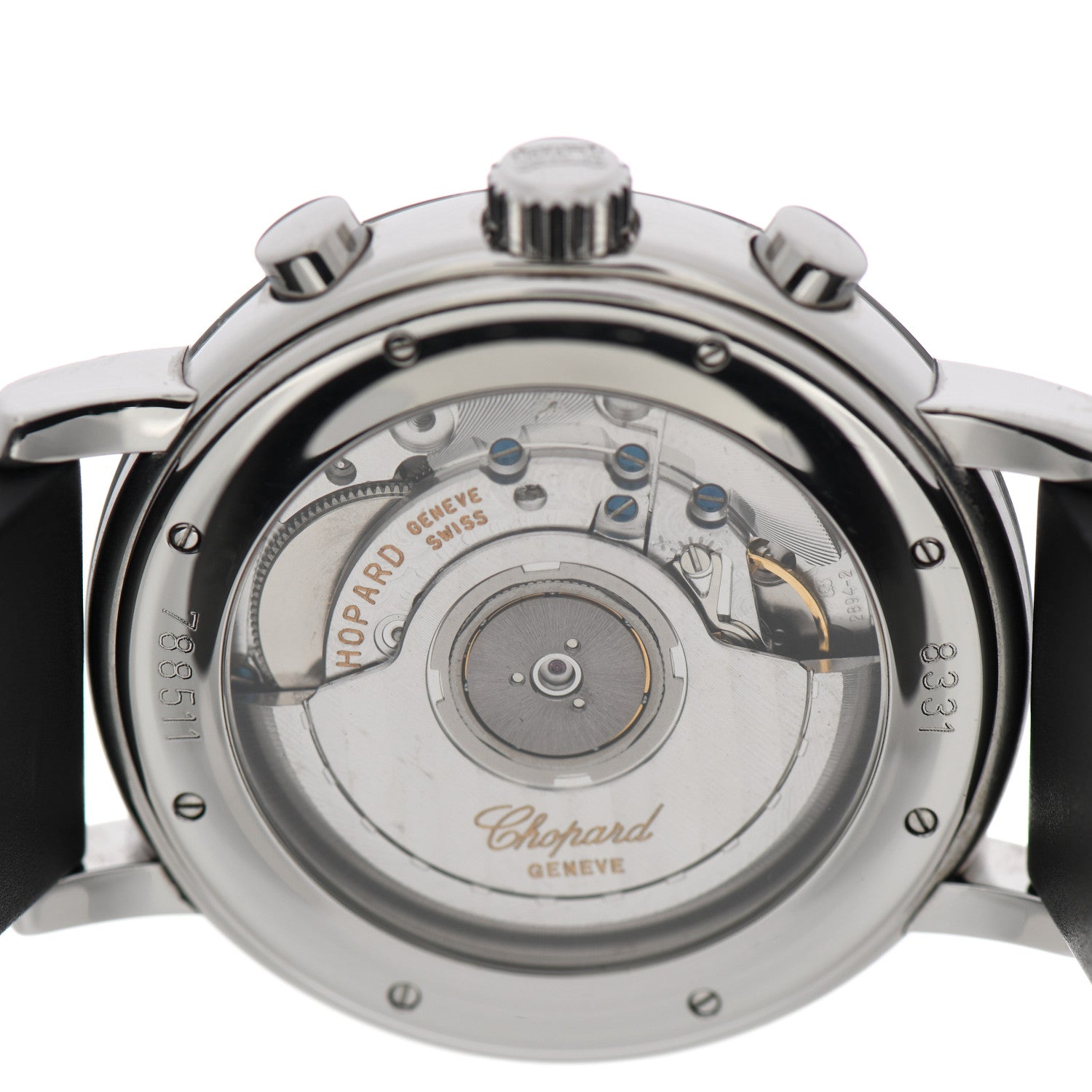 Chopard Stainless Steel Rubber 39mm Mille Miglia Chronograph Automatic Watch Black 4 of 6