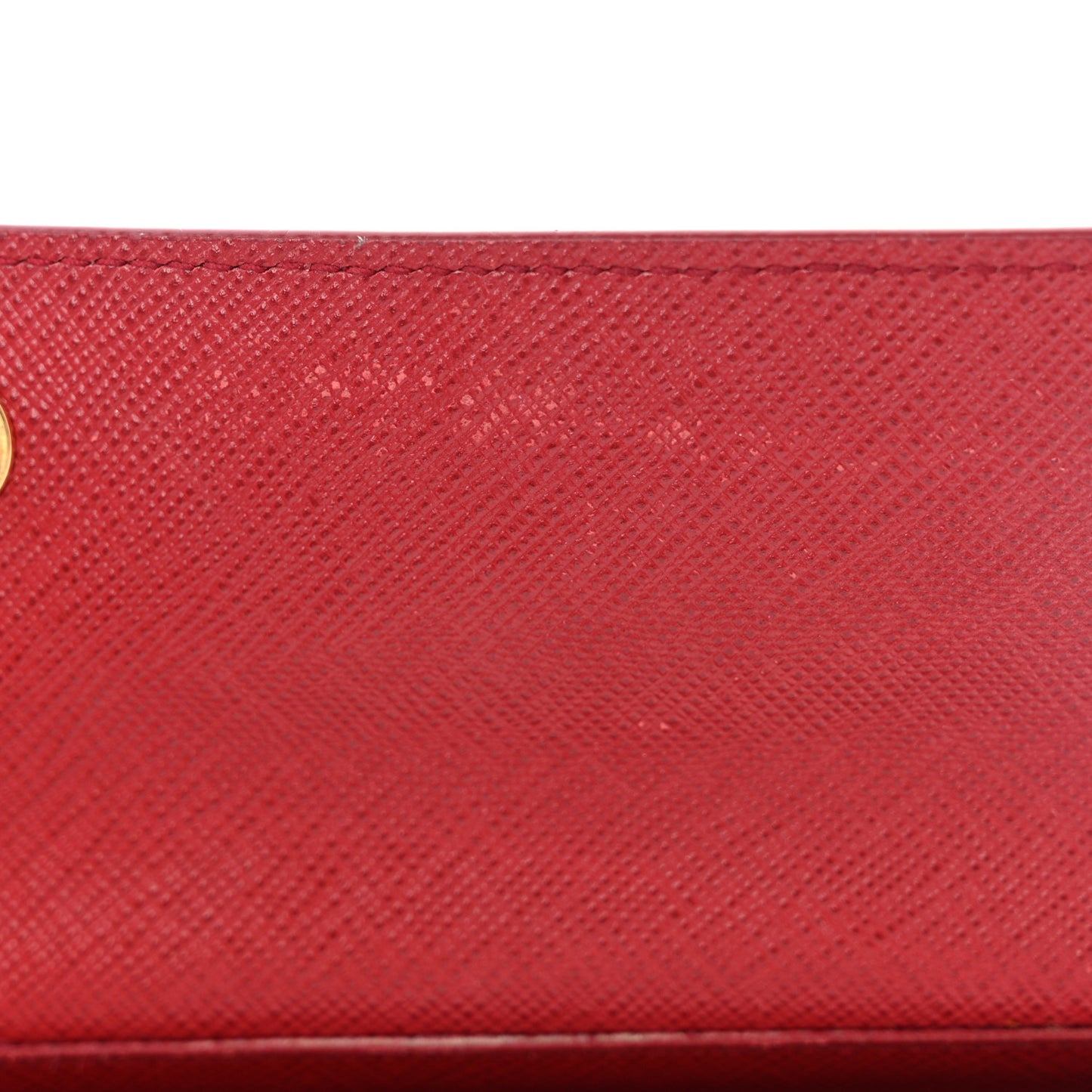Saffiano Metal Oro Phone Case Rosso