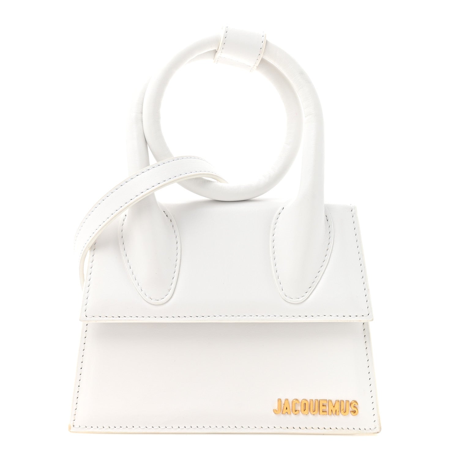 Jacquemus Smooth Calfskin Le Chiquito Noeud White 1 of 14