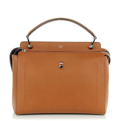 Fendi Vitello Baltico Dolce DotCom Satchel Corteccia Bubblegum 1 of 9