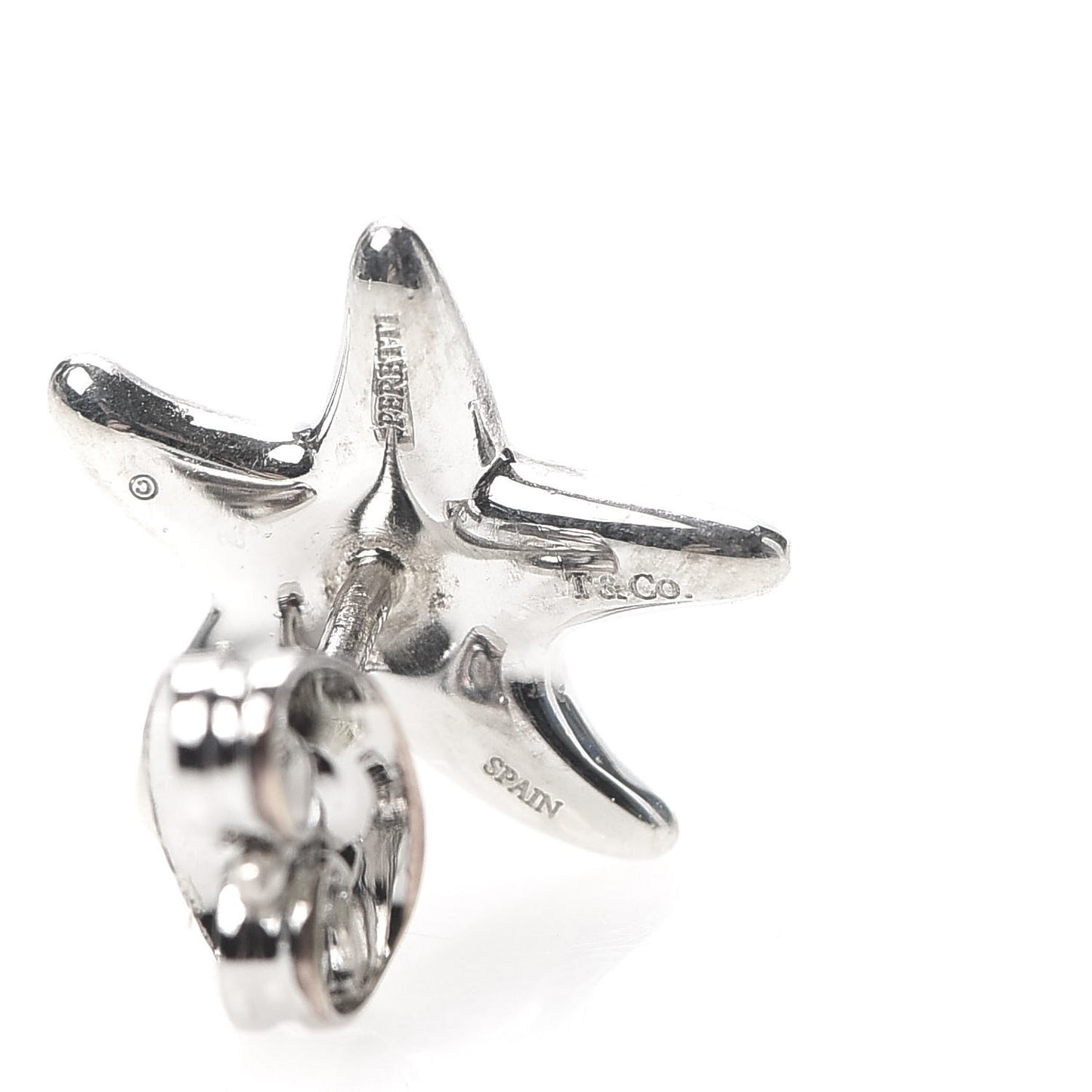Sterling Silver 12mm Elsa Peretti Starfish Earrings