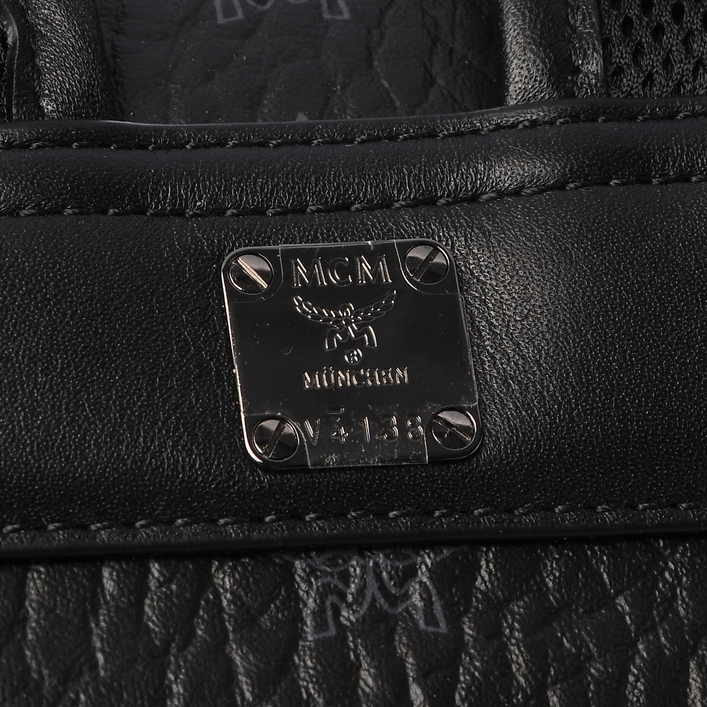 Visetos Medium Stark Logo Stripe Backpack Black