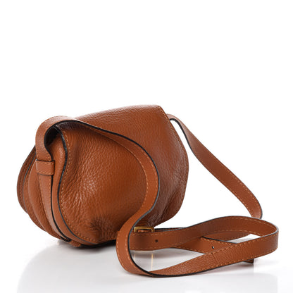 Chloe Calfskin Mini Marcie Round Crossbody Bag Tan 3 of 7