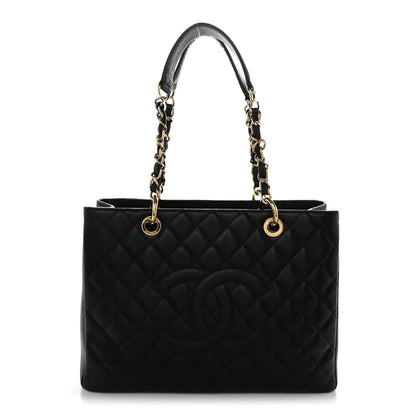 Chanel Caviar Quilted Grand Shopping Tote GST Black 1 of 10
