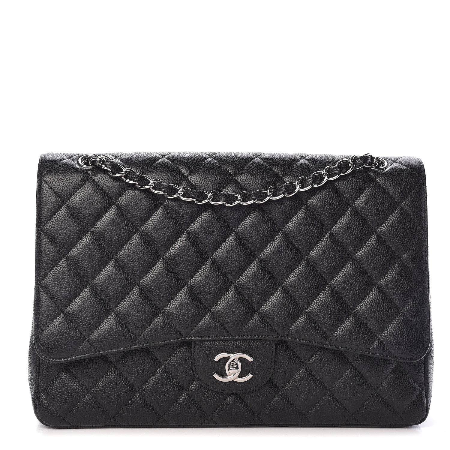Chanel Caviar Quilted Maxi Single Flap Black 1 of 11