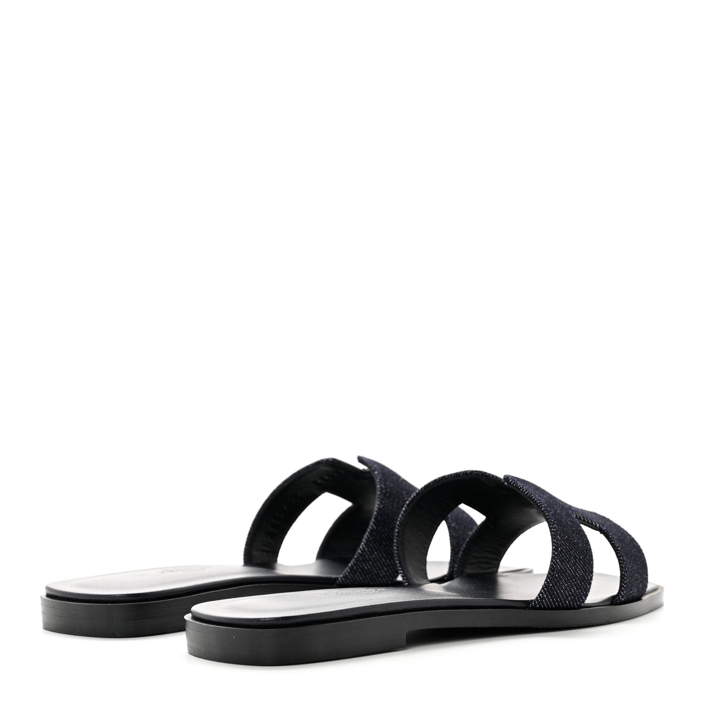 Denim Canvas Oran Sandals 36 Bleu Brut