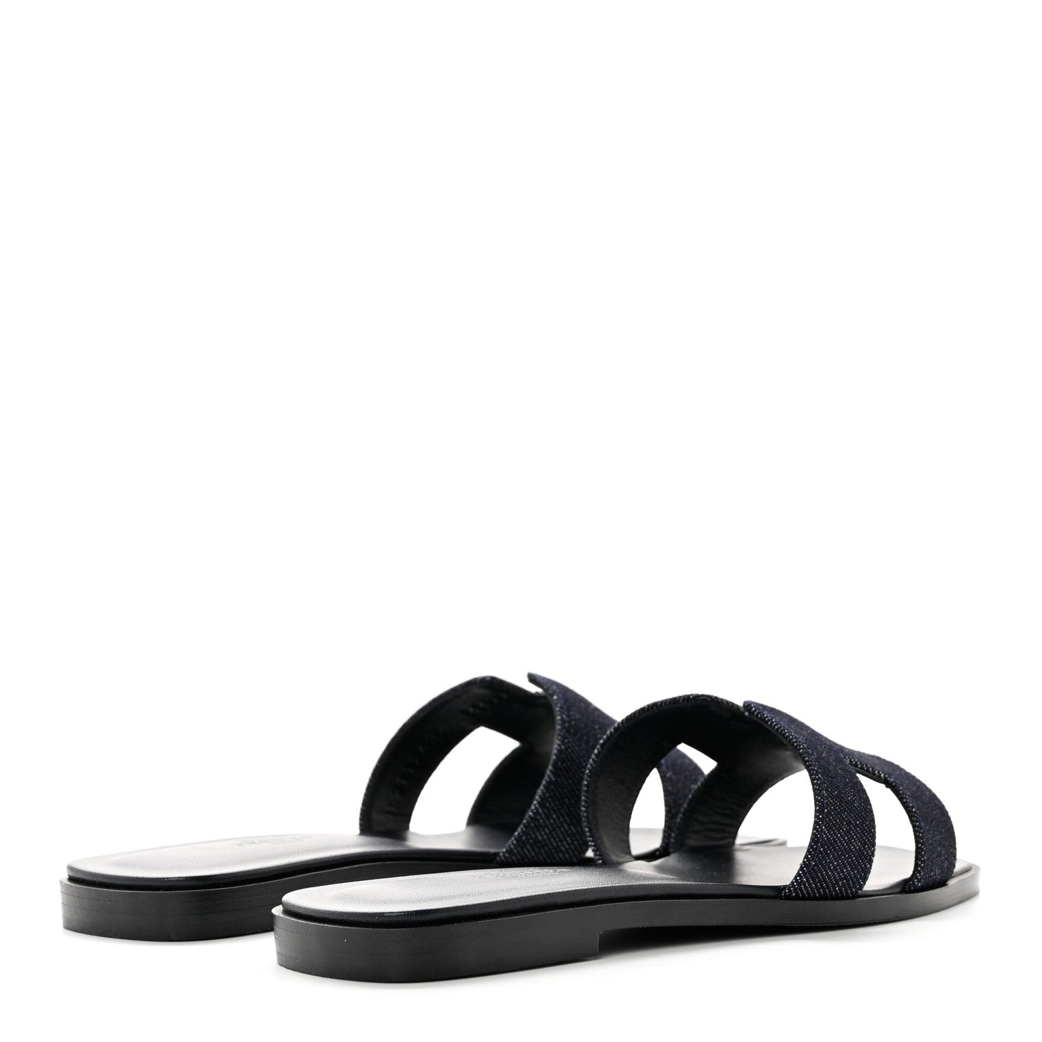 Hermes Denim Canvas Oran Sandals 36 Bleu Brut 4 of 8