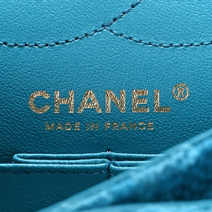 Chanel Tweed Quilted 2.55 Reissue 225 Flap Turquoise 6 of 9