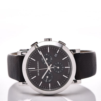 Burberry Stainless Steel Calfskin 40mm Chronograph Quartz Watch Black BU1776 3 of 8