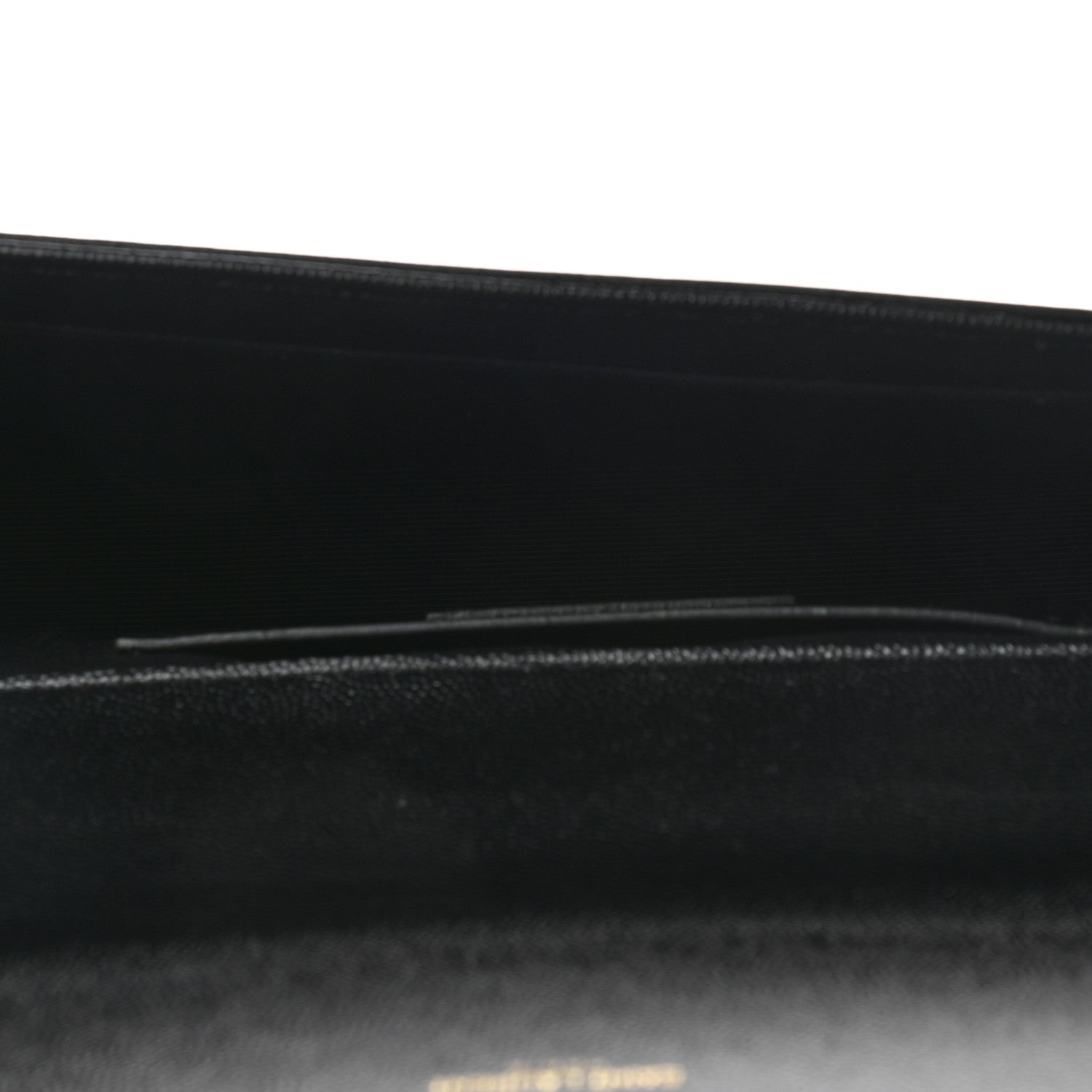 Saint Laurent Grain De Poudre Monogram Cassandre Clutch Black 6 of 10
