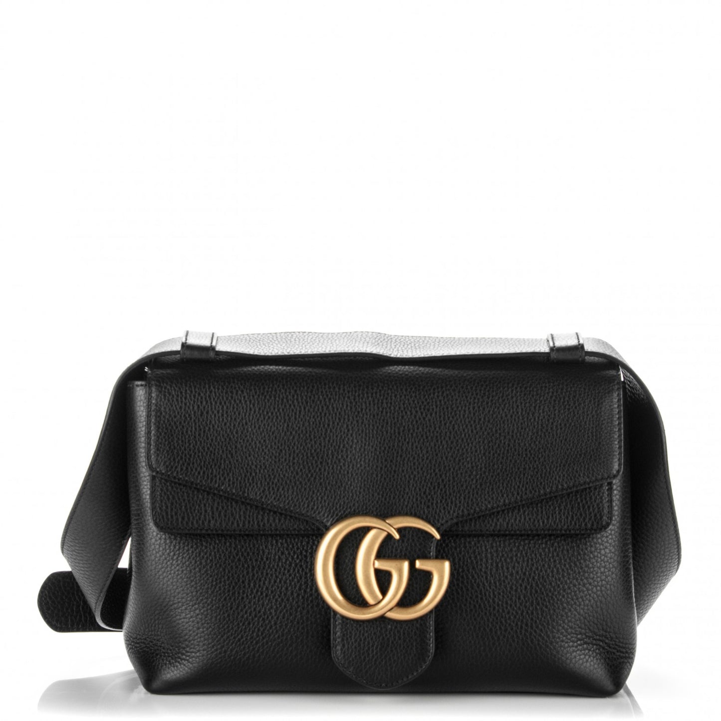 Cellarius Calfskin GG Marmont Shoulder Bag Black