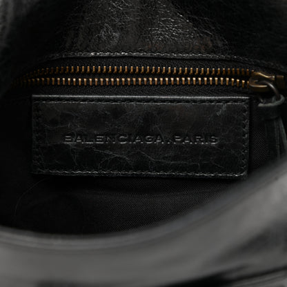 Balenciaga Agneau Classic Hardware Pouch Flap Clutch Black 7 of 8