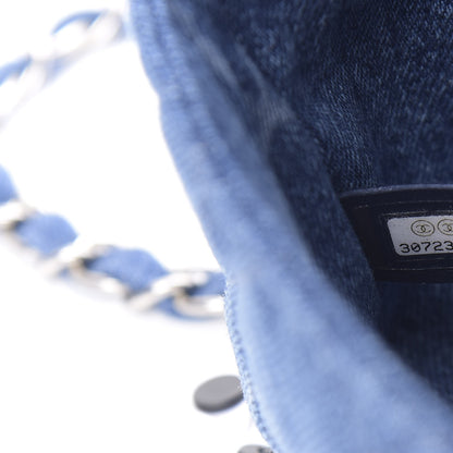 Chanel Denim CC Quilted Mini Square Flap Blue 7 of 11