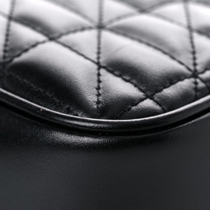 Gucci Calfskin Matelasse Aria Small GG Marmont Chain Shoulder Bag Black 11 of 13