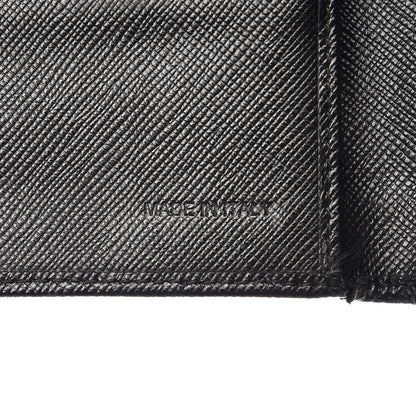 Prada Saffiano Metal Continental Flap Wallet Nero Black 7 of 10