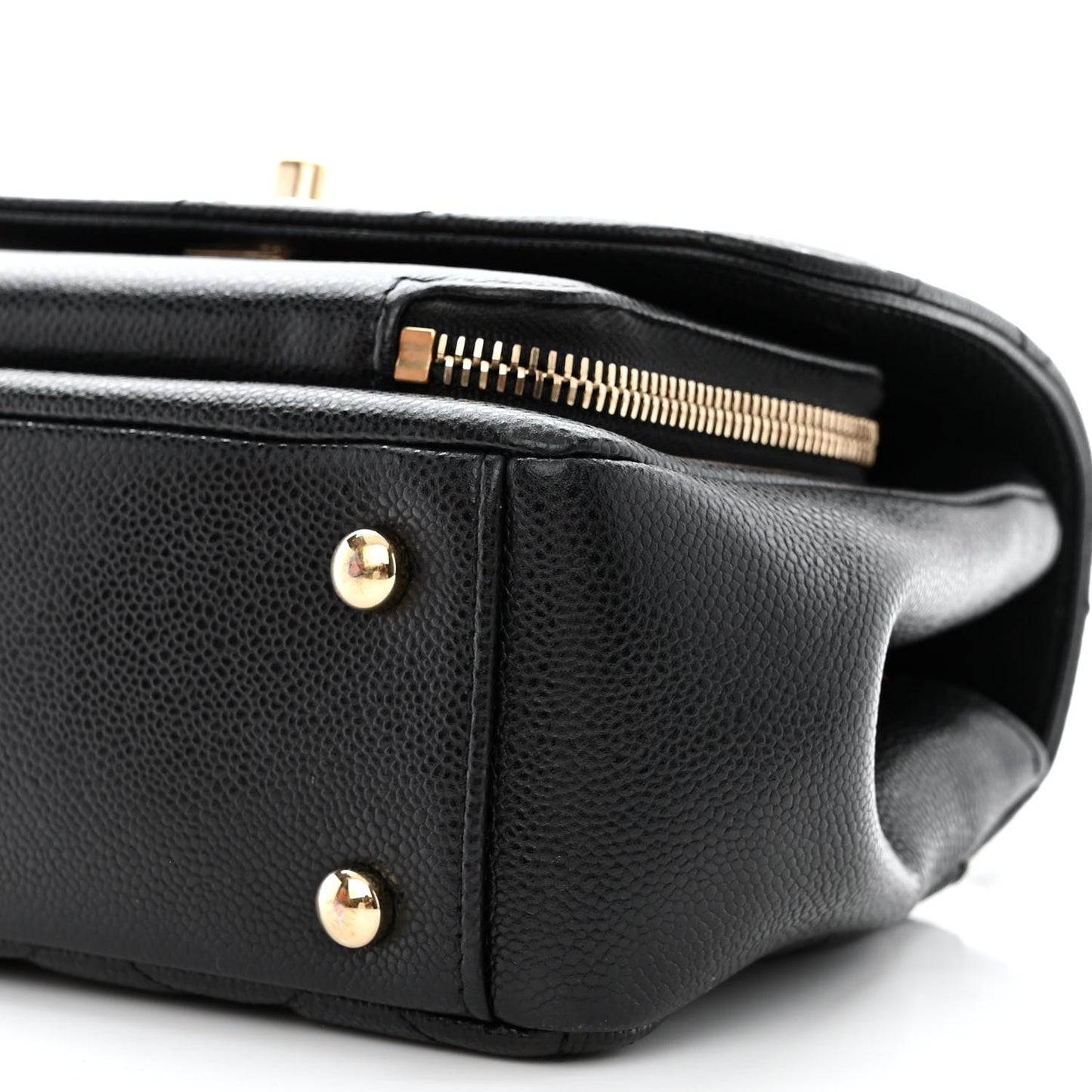 Caviar Quilted Small Business Affinity Flap Black