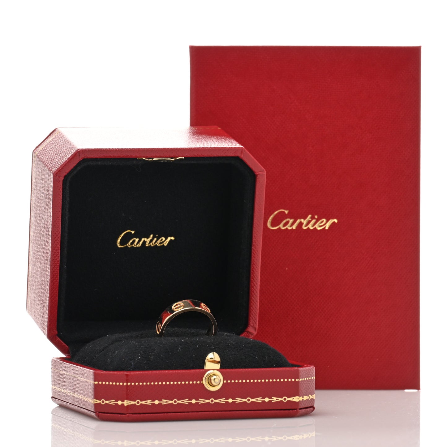 18K Yellow Gold 5.5mm LOVE Ring 54 6.75
