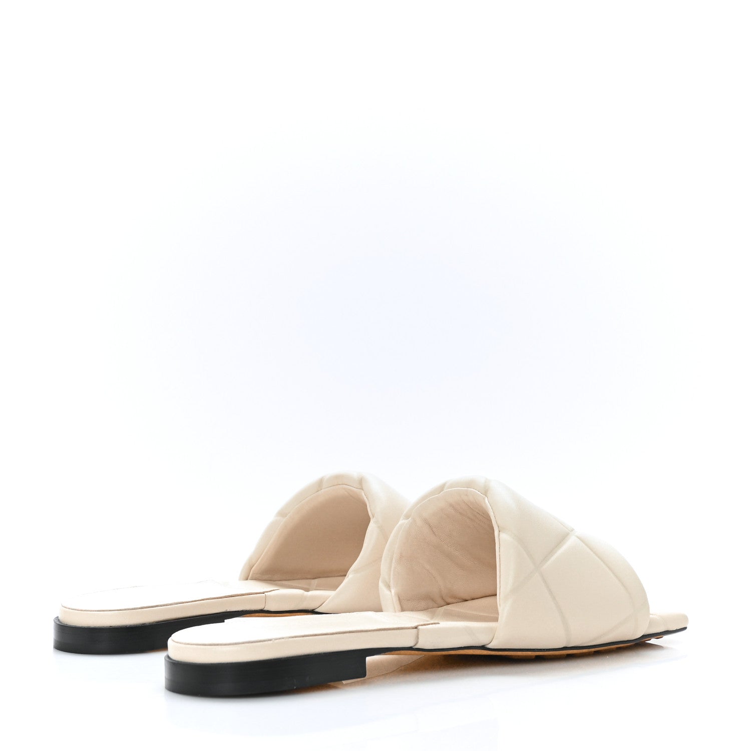 Bottega Veneta Nappa Quilted Rubber Lido Flat Sandals 39 Sea Salt 4 of 7