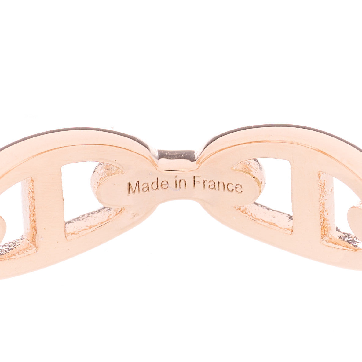 18K Rose Gold PM Chaine d'Ancre Enchainee Ring 58 8.25