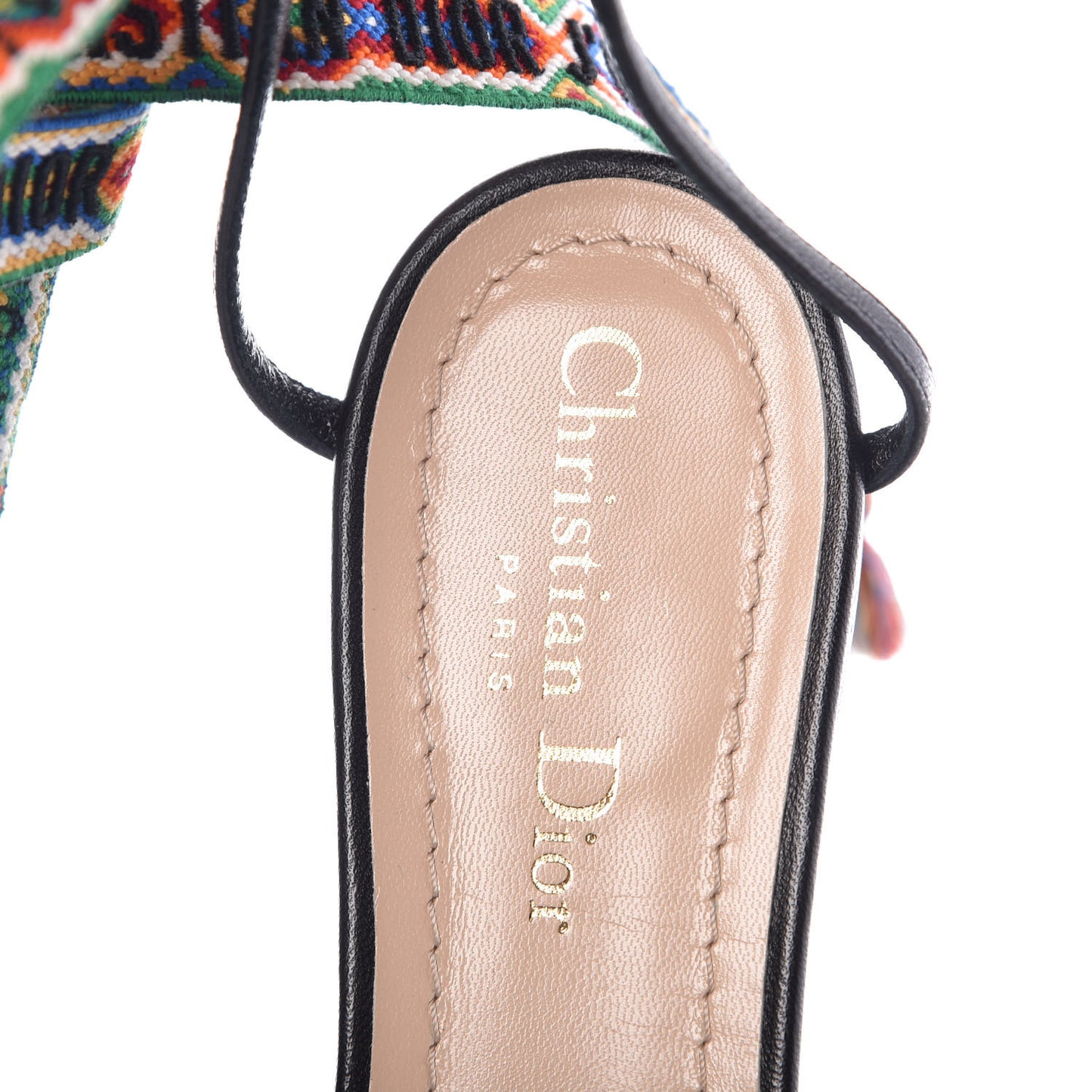 Technical Canvas J'adior It Flats 38 Black Multicolor