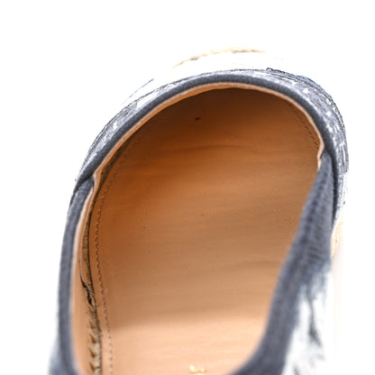 Christian Dior Canvas Tie and Dior Embroidered Granville 15mm Espadrilles 38 Denim 9 of 13