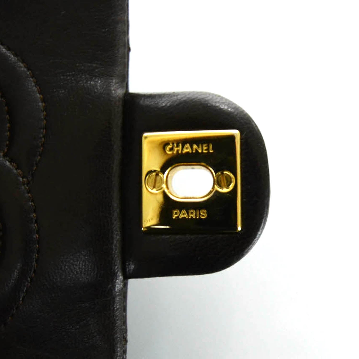 Chanel Lambskin Quilted Mini Flap Brown 12 of 12
