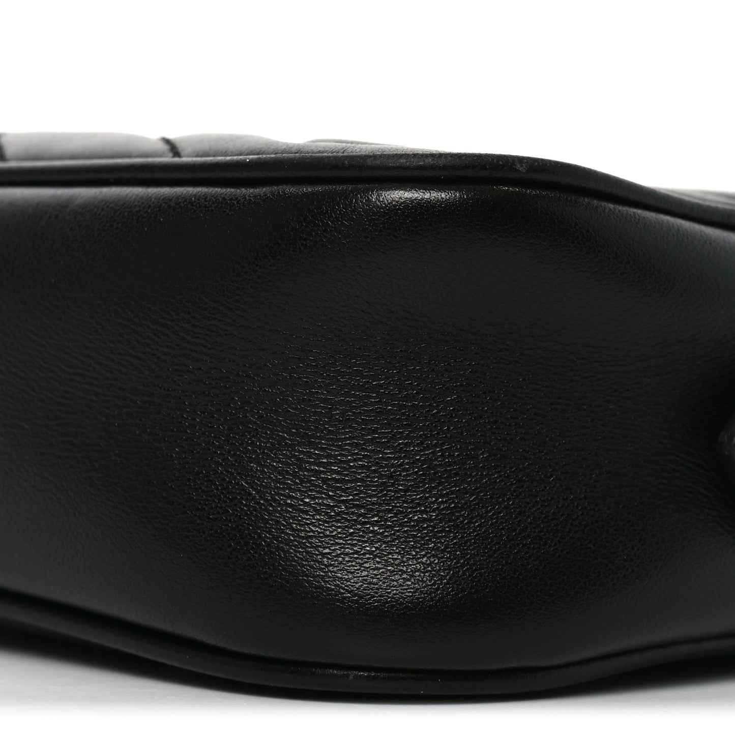 Calfskin Matelasse Mini GG Marmont Chain Shoulder Bag Black