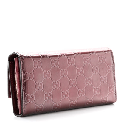 Gucci Shine Guccissima Lovely Heart Continental Wallet Scarlatto 3 of 17