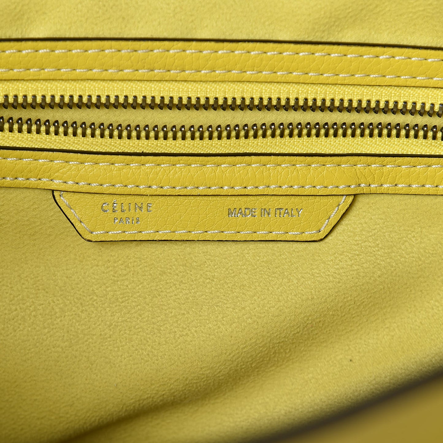 Drummed Calfskin Mini Luggage Chartreuse