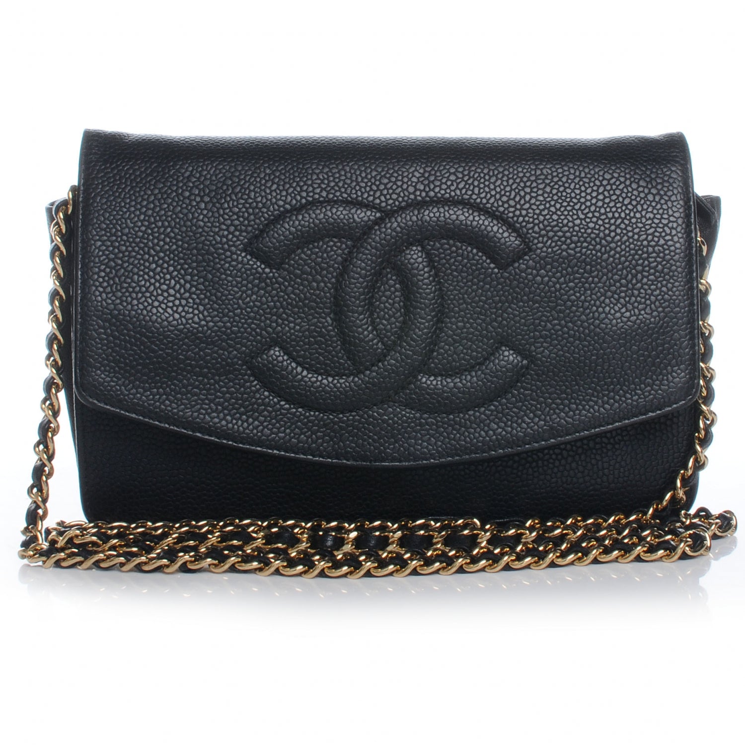 Chanel Caviar Wallet on Chain WOC Black 1 of 8