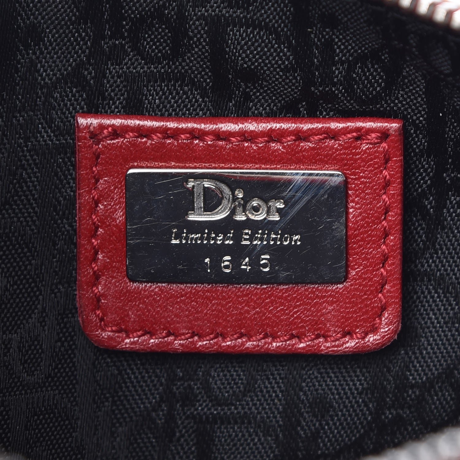 Christian Dior Canvas Le Victim Mini Saddle Pochette Red 6 of 11
