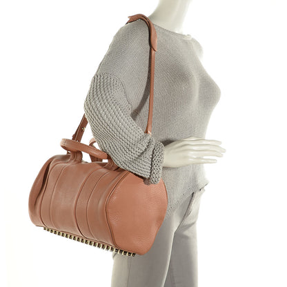 Alexander Wang Pebbled Lambskin Rocco Tan Pale Gold Hardware 2 of 10