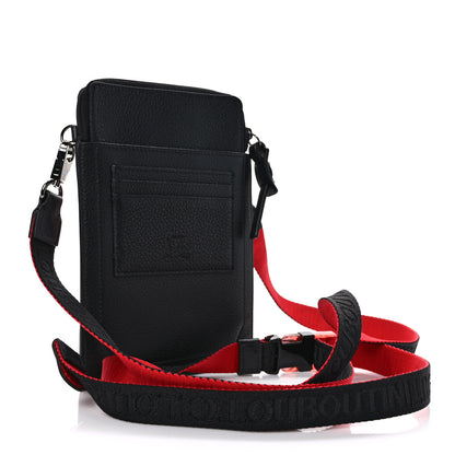 Christian Louboutin Calfskin Gomme Loubilab Batt Clutch Loubi Black 3 of 8