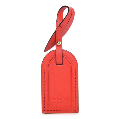 Louis Vuitton Calfskin Luggage Tag Red 1 of 4