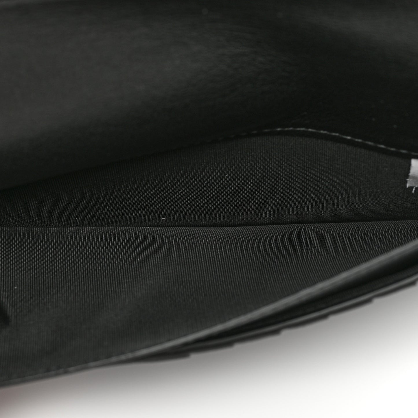 Nappa Intrecciato Zip Wallet Black