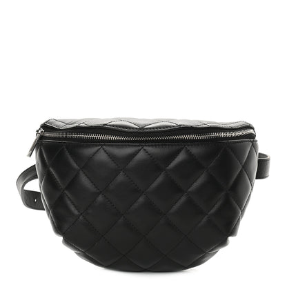 Chanel Lambskin Quilted Waist Belt Bag Black 1 of 11