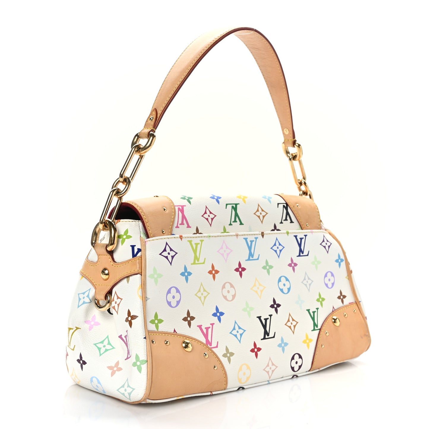 Monogram Multicolor Beverly MM White
